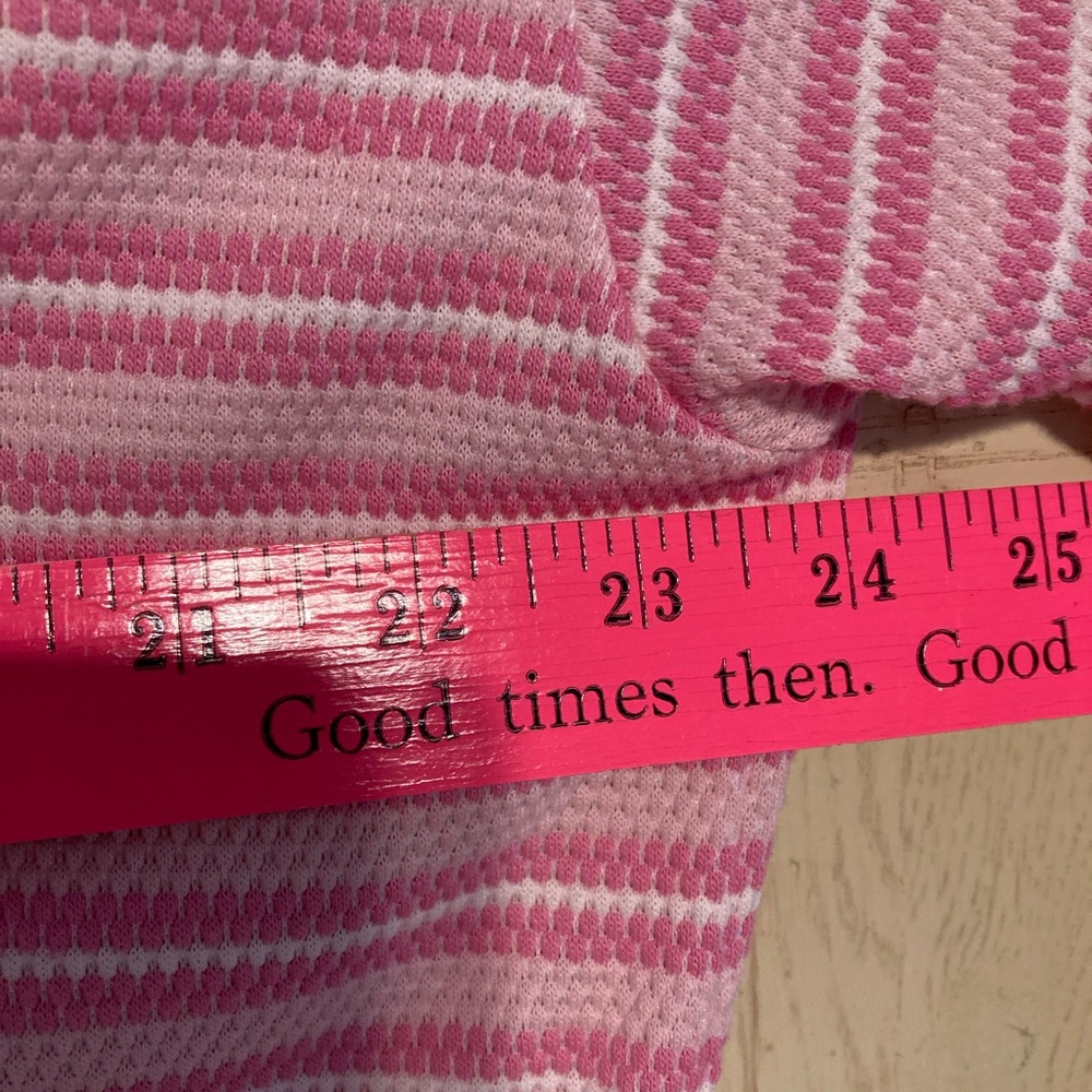 Women’s Vintage Cypress Pink Striped Short Bath Robe SMALL - Picture 12 of 12